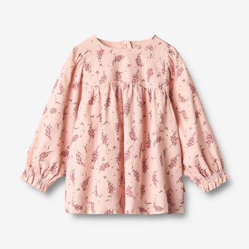 Wheat Main Kjole L/S Elvira Dress 9762 dim rose flowers