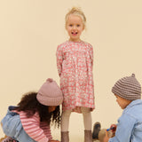 Wheat Main Kjole L/S Fenja Dress 9746 raspberry flowers