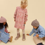 Wheat Main Kjole L/S Fenja Dress 9746 raspberry flowers