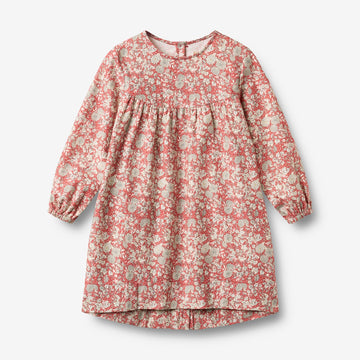 Wheat Main Kjole L/S Fenja Dress 9746 raspberry flowers