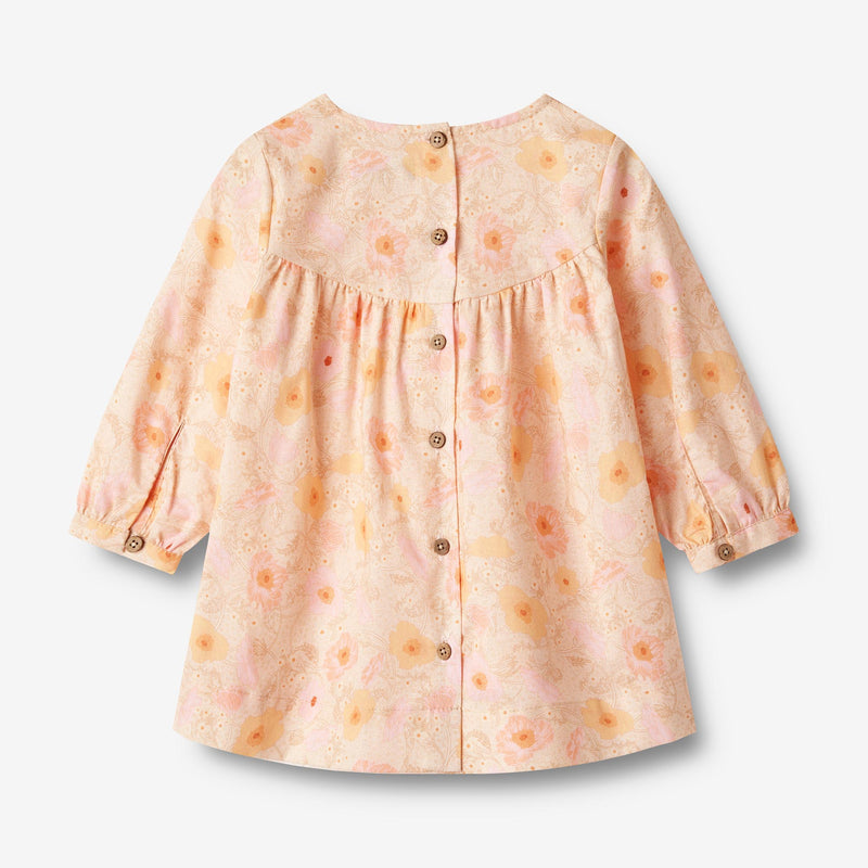 Wheat Main  Kjole L/S Fenja Dresses 9061 alabaster flower bobbles