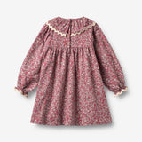 Wheat Main Kjole L/S Krage Elvira Dress 9773 grape flowers