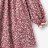 Wheat Main Kjole L/S Krage Elvira Dress 9773 grape flowers