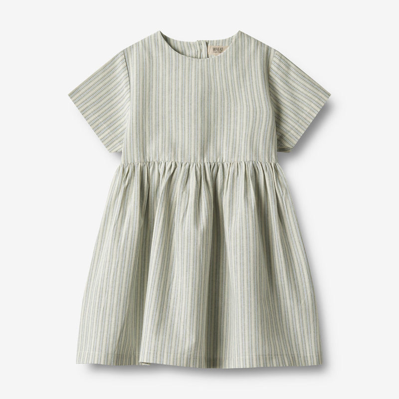 Wheat Main  Kjole S/S Esmaralda Dresses 4109 aquablue stripe