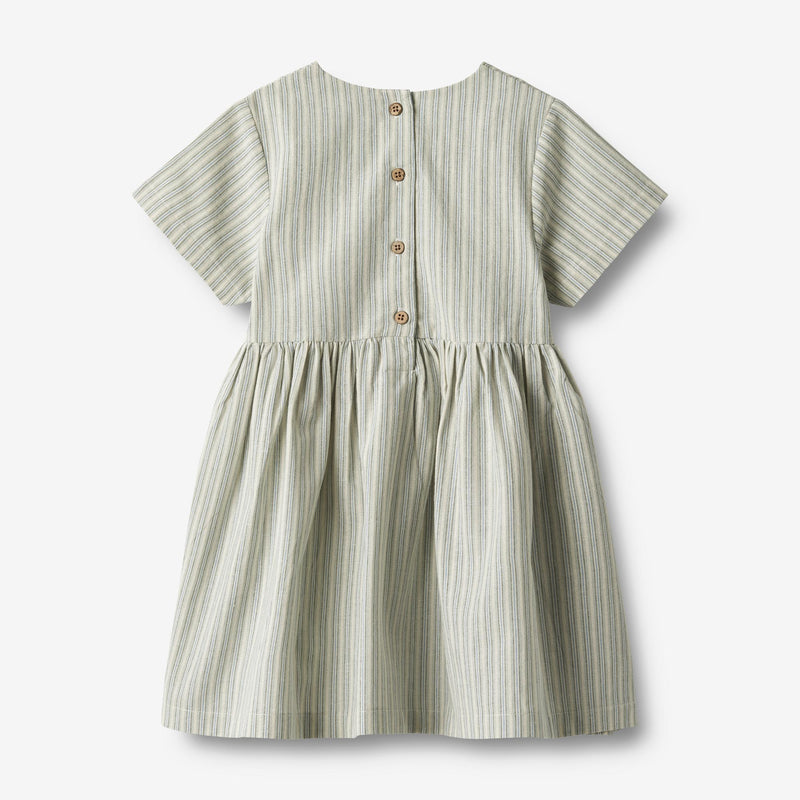 Wheat Main  Kjole S/S Esmaralda Dresses 4109 aquablue stripe