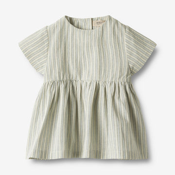 Wheat Main  Kjole S/S Esmaralda Dresses 4109 aquablue stripe