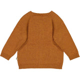 Wheat Main Klassisk Strikket Cardigan Knitted Tops 3025 cinnamon melange