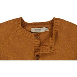 Wheat Main Klassisk Strikket Cardigan Knitted Tops 3025 cinnamon melange