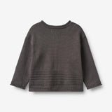 Wheat Main Knit Cardigan L/S Gunnar Cardigan 9619 dark charcoal