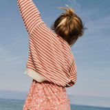 Wheat Main Knit Pullover Leise Pullover 2078 red stripe