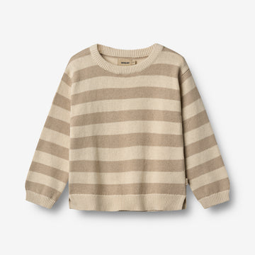 Wheat Main Knit Pullover Morgan Pullover 9415 beige stripe