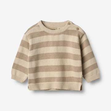 Wheat Main Knit Pullover Morgan Pullover 9415 beige stripe