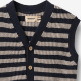 Wheat Main Knit Vest Pete Vest 1433 navy stripe