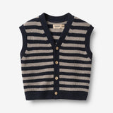 Wheat Main Knit Vest Pete Vest 1433 navy stripe