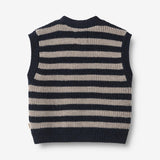 Wheat Main Knit Vest Pete Vest 1433 navy stripe