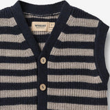 Wheat Main Knit Vest Pete Vest 1433 navy stripe