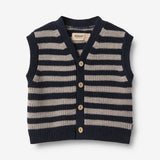 Wheat Main Knit Vest Pete Vest 1433 navy stripe