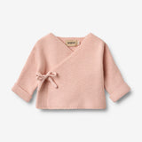 Wheat Main Strikket Omslagskjole L/S Siva Cardigan 2400 powder