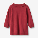 Wheat Main Knit dress L/S Nannie Dress 9697 red cherry