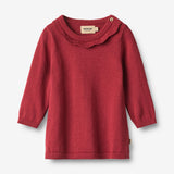 Wheat Main Knit dress L/S Nannie Dress 9697 red cherry