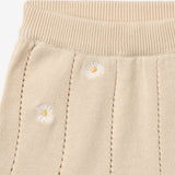 Wheat Main Knitted Shorts Dua Shorts 9731 sandshell white flowers
