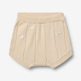 Wheat Main Knitted Shorts Dua Shorts 9731 sandshell white flowers