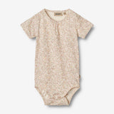 Wheat Main Kortermet Body Linette | Baby Underwear/Bodies 1250 cream flower meadow