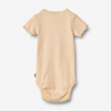 Wheat Main Kortermet body Edna | Baby Underwear/Bodies 1251 pale peach