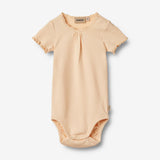 Wheat Main Kortermet body Edna | Baby Underwear/Bodies 1251 Pale Peach