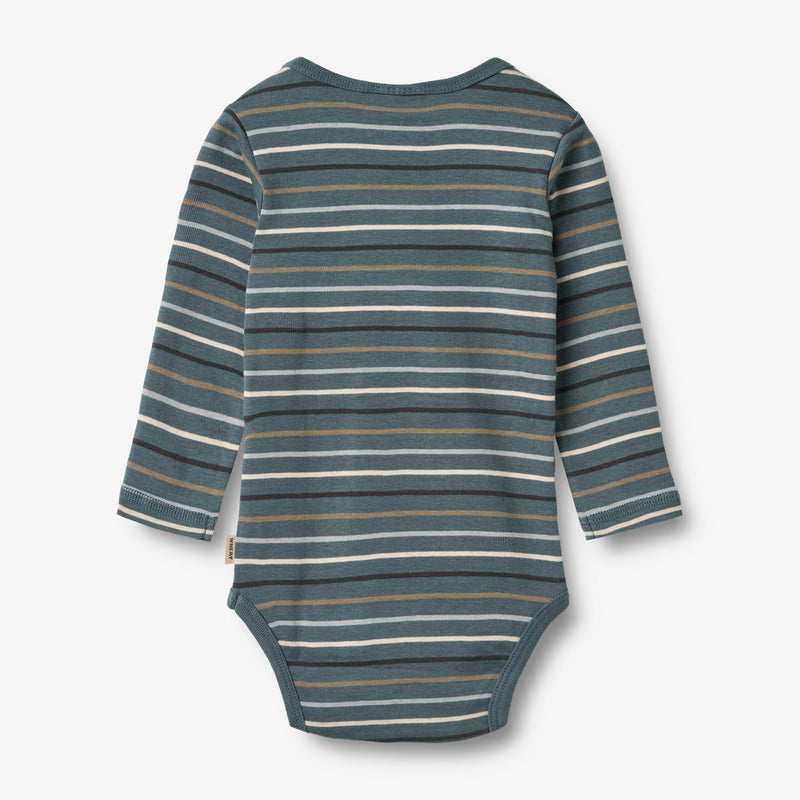 Wheat Main Kropp Freddie L/S Underwear/Bodies 9547 blue multi stripe