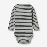 Wheat Main Kropp L/S Benny Underwear/Bodies 1396 soft blue stripe
