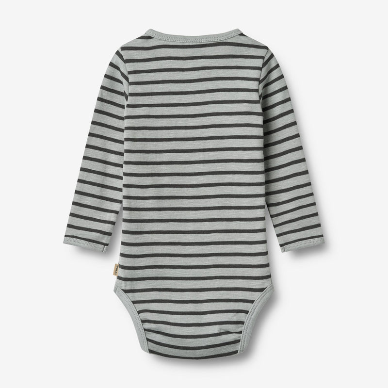 Wheat Main Kropp L/S Benny Underwear/Bodies 1396 soft blue stripe