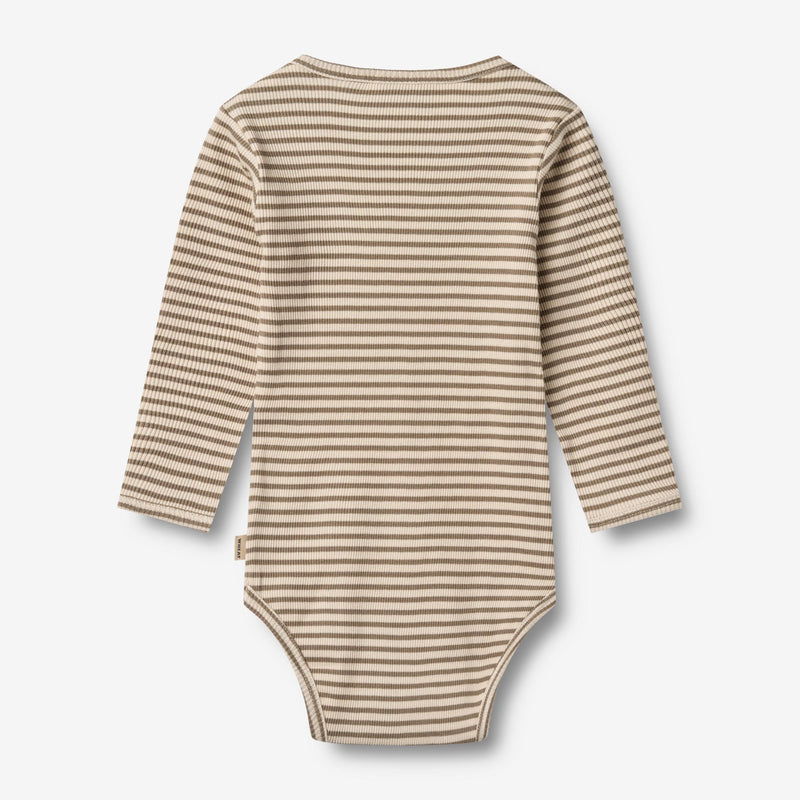 Wheat Main Kropp L/S Berti Underwear/Bodies 9570 stone stripe
