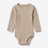 Wheat Main Kropp L/S Berti Underwear/Bodies 9570 stone stripe