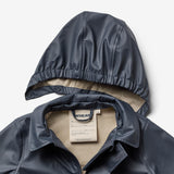 Wheat Outerwear Lang Regnjakke Finely Rainwear 1060 ink