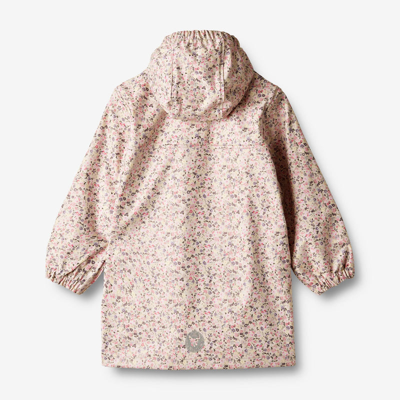 Wheat Outerwear  Lang Regnjakke Finely Rainwear 9014 clam multi flowers