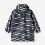 Wheat Outerwear  Lang Regnjakke Finely Rainwear 1071 ink dots