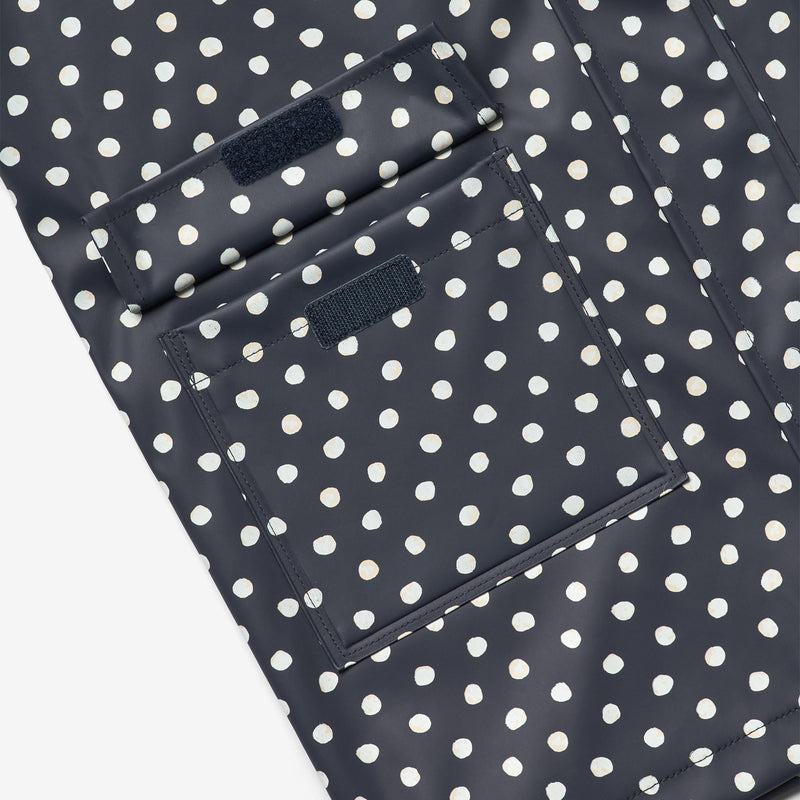 Wheat Outerwear  Lang Regnjakke Finely Rainwear 1071 ink dots