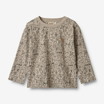 Wheat Main Langærmet T-Shirt Malthe Jersey Tops and T-Shirts 1204 treasure hunt