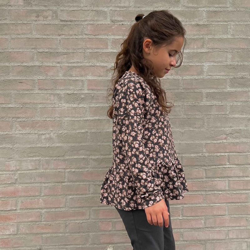 Wheat Main Langærmet T-Shirt Thilda Jersey Tops and T-Shirts 1183 raven anemones