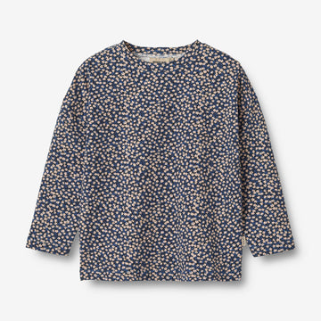 Wheat Main  Langærmet T-Shirt Thilda Jersey Tops and T-Shirts 1481 blue flowers