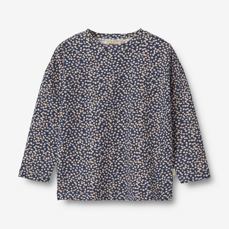 Wheat Main  Langærmet T-Shirt Thilda Jersey Tops and T-Shirts 1481 blue flowers
