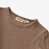 Wheat Main Langermet T-skjorte T-shirt Stig Jersey Tops and T-Shirts 3303 coffee melange