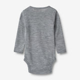 Wheat SMU Langærmet Uld Body Lucca Body 0224 melange grey