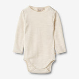 Wheat SMU Langærmet Uld Body Lucca Body 1141 eggshell melange