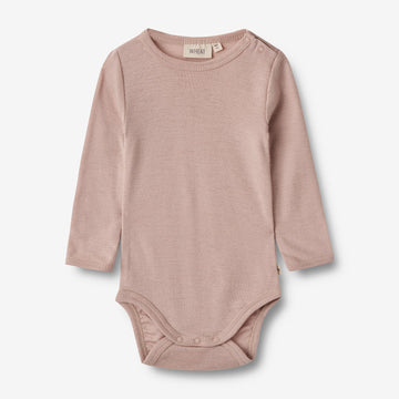 Wheat Wool Langærmet Uld Body Lucca Body 1135 dry rose