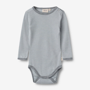 Wheat Wool Langærmet Uld Body Lucca Underwear/Bodies 1522 cloudy sky stripe