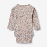 Wheat Wool Langærmet Uld Body Lucca Underwear/Bodies 1481 blue flowers