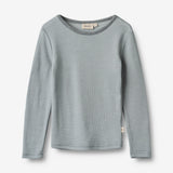 Wheat Wool Langærmet Ull T-shirt Alfie Jersey Tops and T-Shirts 1522 cloudy sky stripe