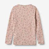 Wheat Wool Langærmet Ull T-shirt Alfie Jersey Tops and T-Shirts 1358 lilac flowers